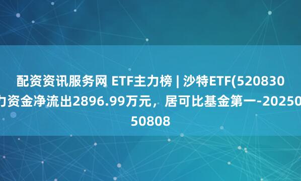 配资资讯服务网 ETF主力榜 | 沙特ETF(520830)主力资金净流出2896.99万元，居可比基金第一-20250808